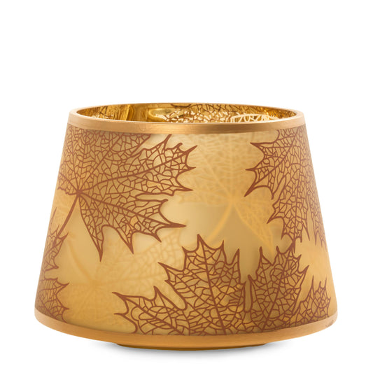 Crackle Leaves Jar Candle Shade Jar Candle Shades