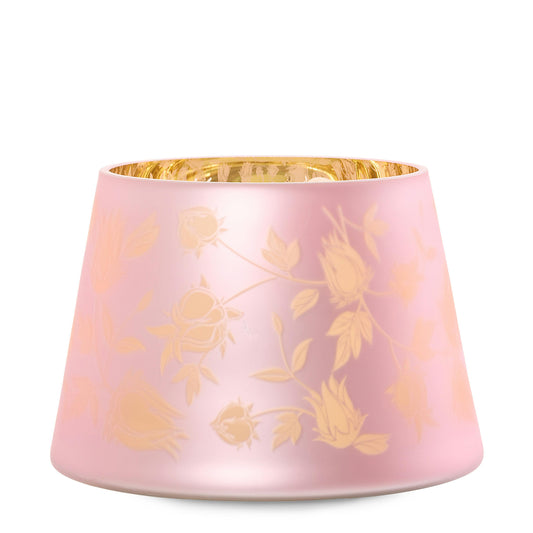 Roselle Etched Jar Candle Shade Jar Candle Shades