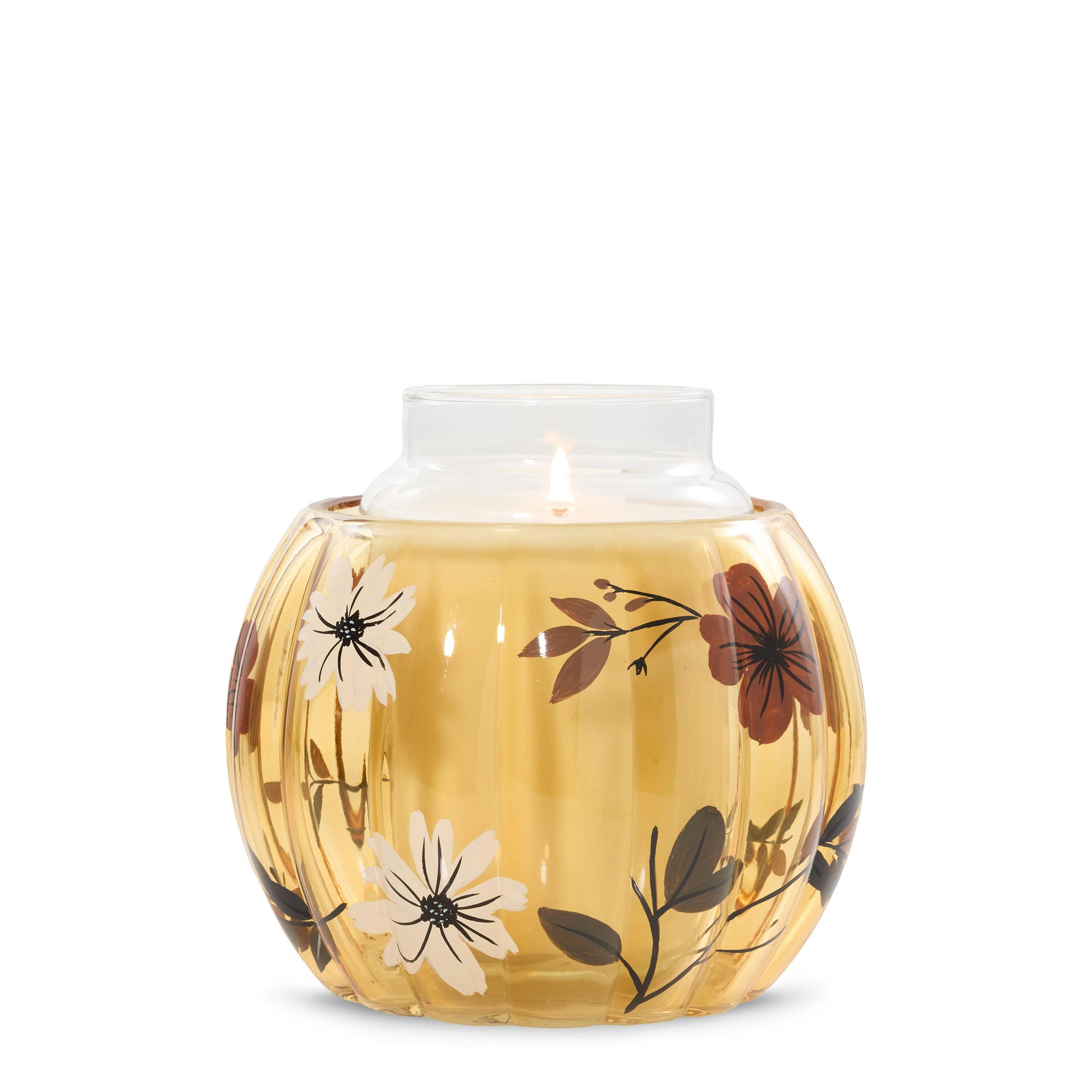 Flower Pumpkin Jar Candle Holder Jar Candle Holder