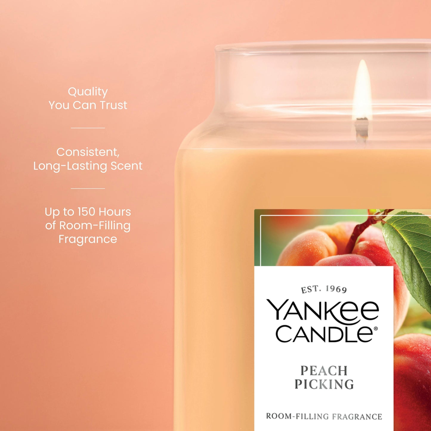 Peach Picking Original Large Jar Candle