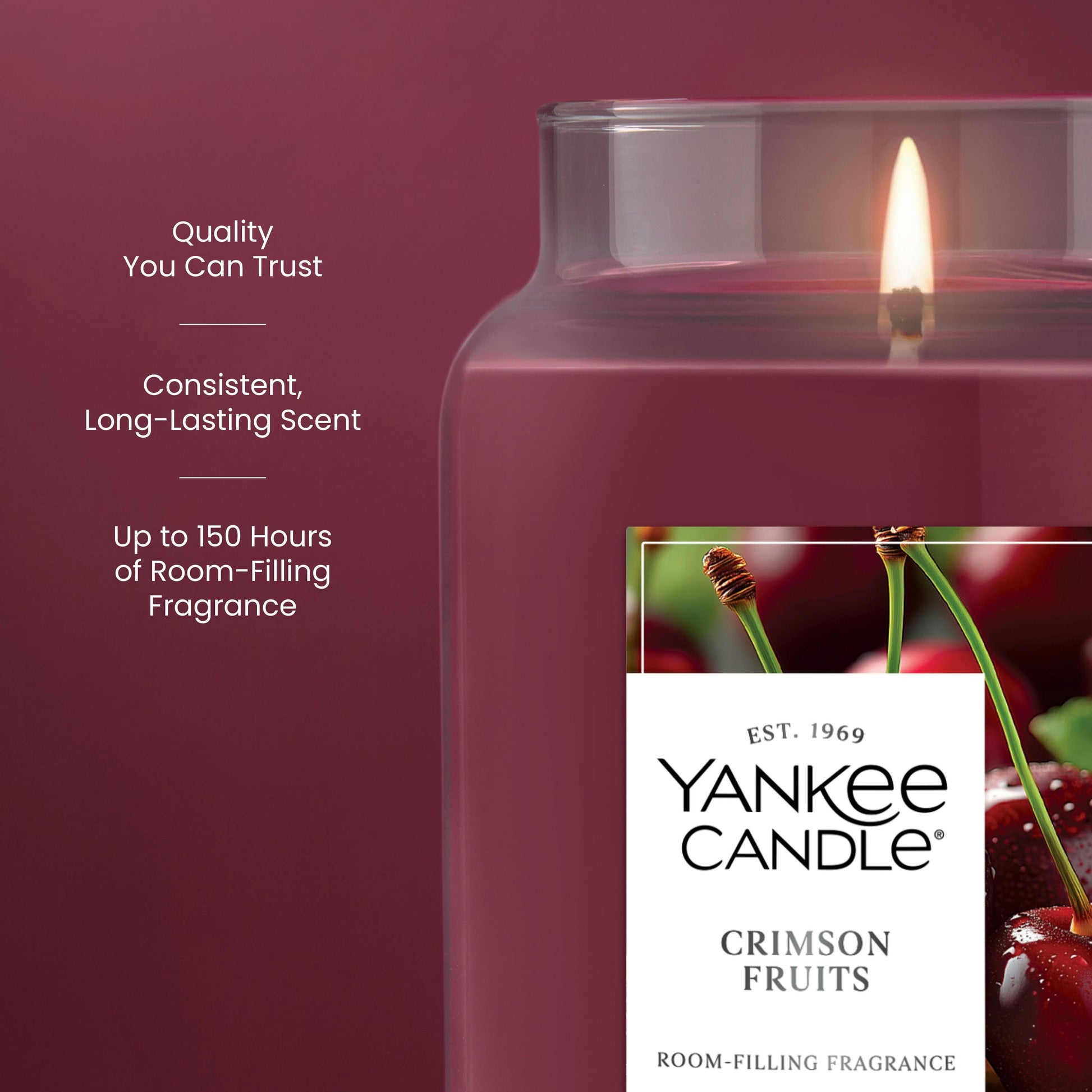 Crimson Fruits Original Large Jar Candle