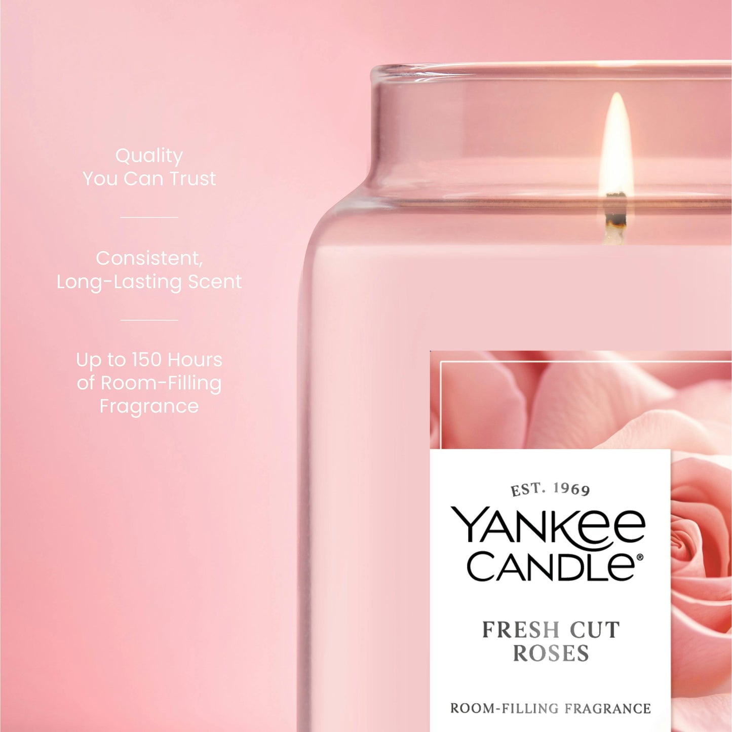 Fresh Cut Roses Original Large Jar Candle
